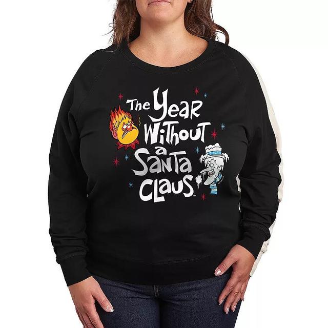 Plus Size The Year Without a Santa Claus Heat Miser And Snow Miser Lightweight French Terry Sweatshirt, Womens Product Image