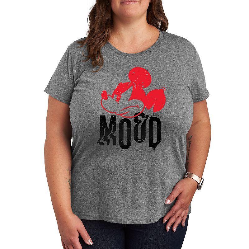 Disneys Mickey Mouse Plus Mood Graphic Tee, Womens Product Image