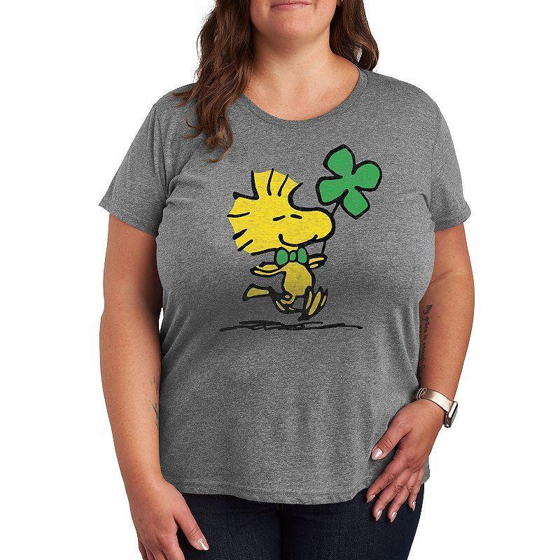 Plus Peanuts Woodstock Clover Graphic Tee, Womens Product Image