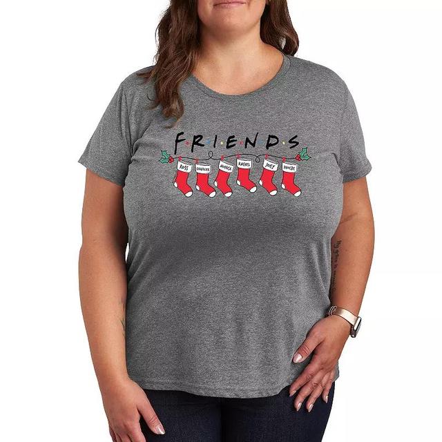 Plus Peanuts Sally Fine Thanks Graphic Tee, Womens Grey Gray Product Image