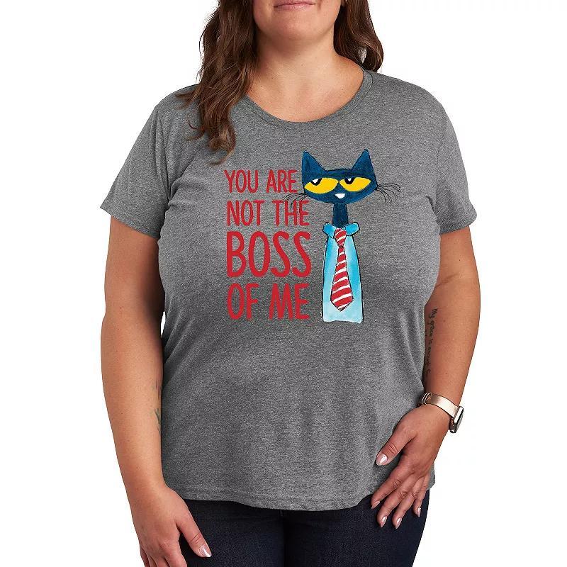 Plus Peanuts Doing The Best I Can Graphic Tee, Womens Grey Gray Product Image