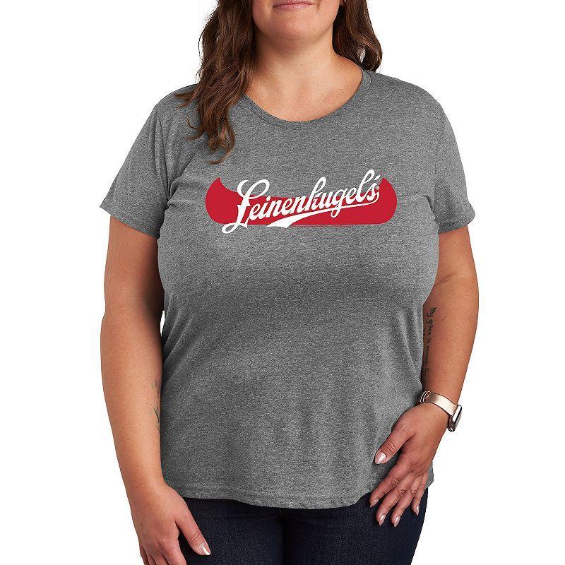 Plus Leinenkugels Canoe Logo Graphic Tee, Womens Grey Gray Product Image