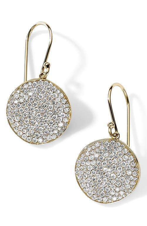 Ippolita Stardust Medium Pav Diamond Disc Drop Earrings Product Image