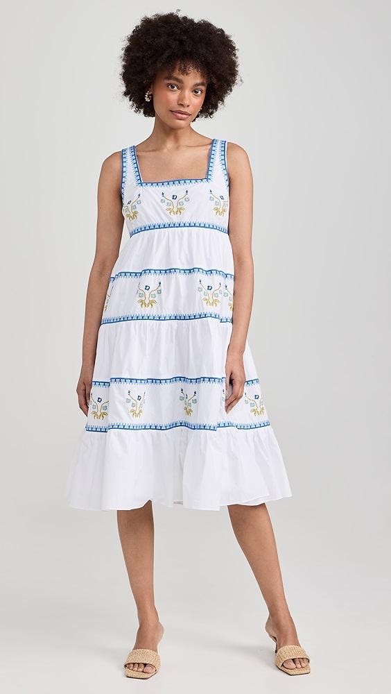 English Factory Embroidered Midi Dress | Shopbop Product Image