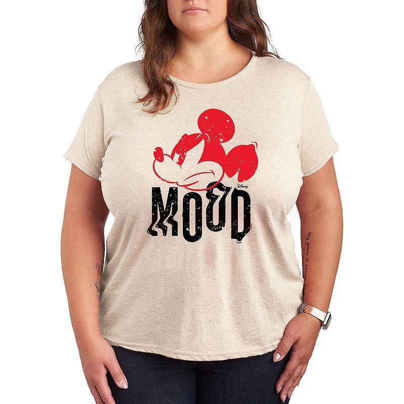 Disneys Mickey Mouse Plus Mood Graphic Tee, Womens Product Image