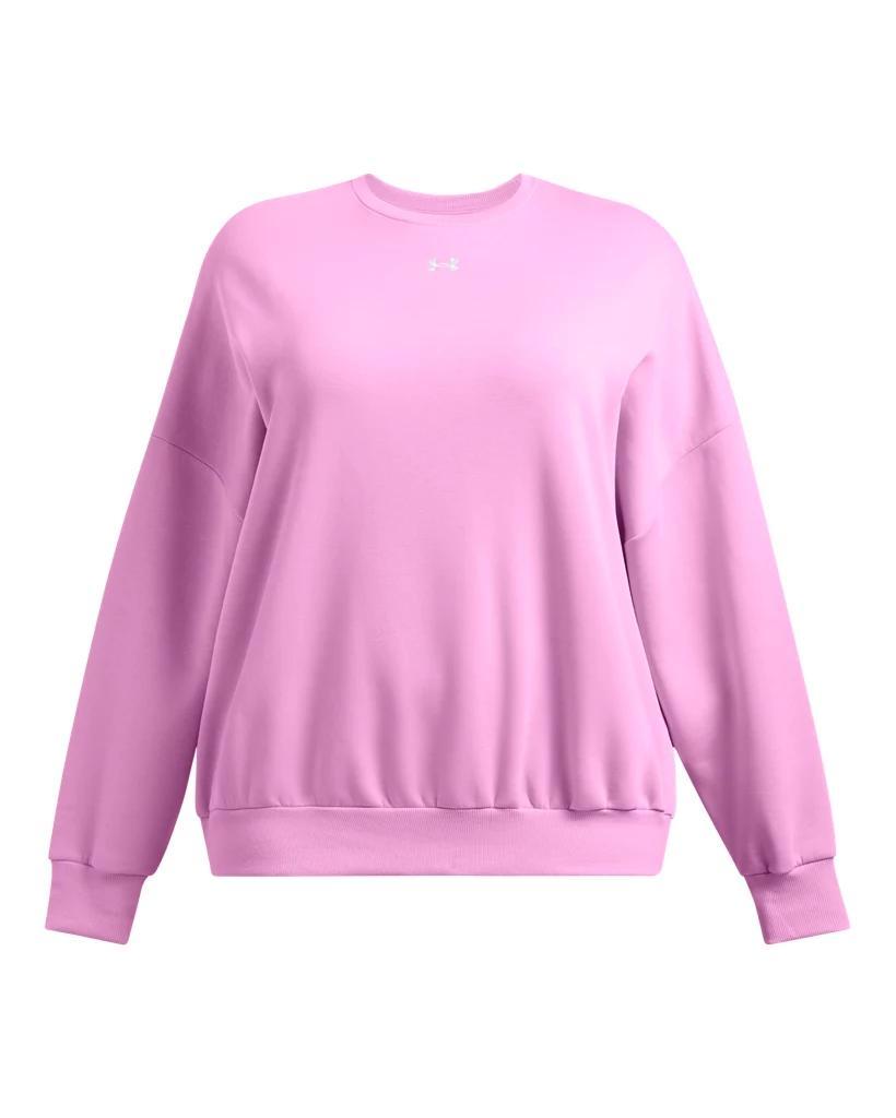 Women's UA Rival Fleece Oversized Crew Product Image