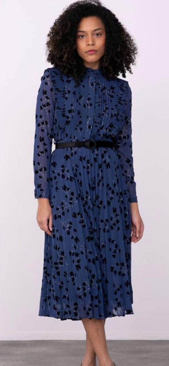 Navy Velvet Dress product image