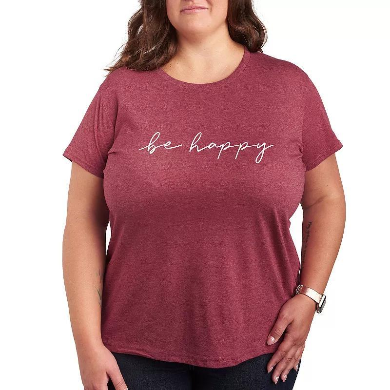 Plus Size White Cat Outline Graphic Tee, Womens Grey Dark Red Product Image