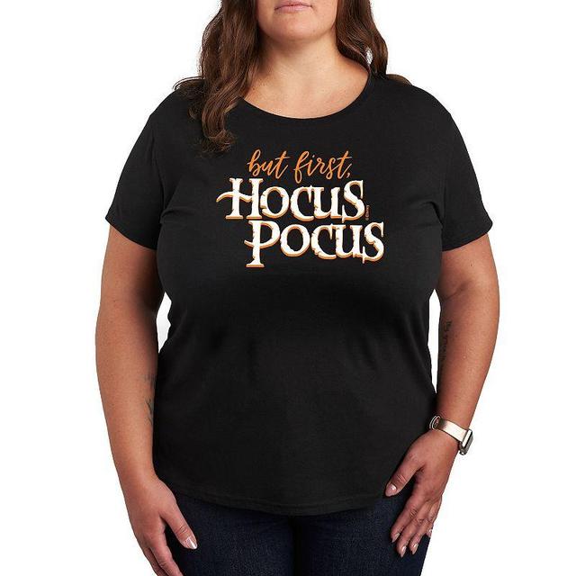 Disneys Hocus Pocus But First Hocus Pocus Plus Size Graphic Tee, Womens Product Image