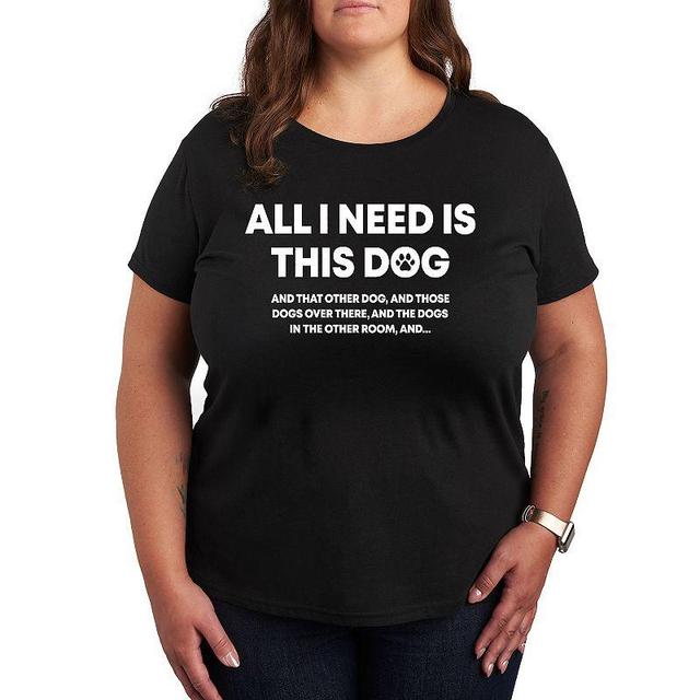 Womens All I Need Is This Dog Graphic Tee, Girls Product Image