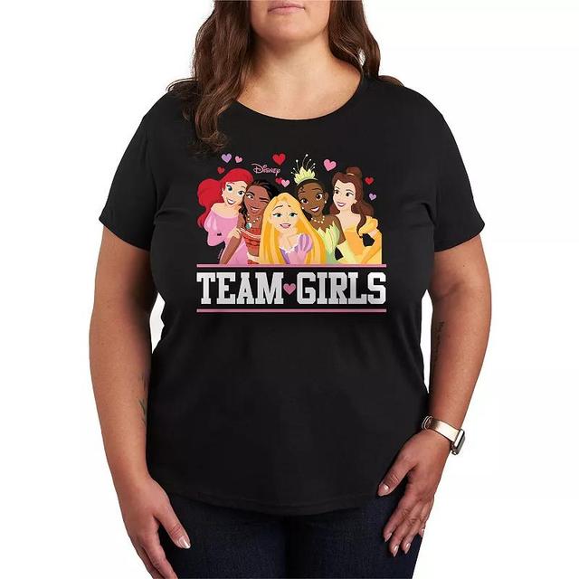 Disney Princess Plus Size Team Girls Graphic Tee, Womens Product Image