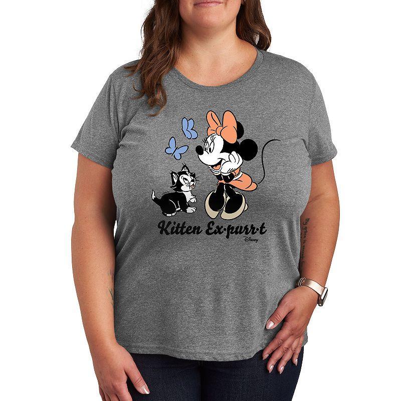 Disneys Minnie Mouse & Figaro Plus Kitten EGraphic Teepurrt Graphic Tee, Womens Product Image