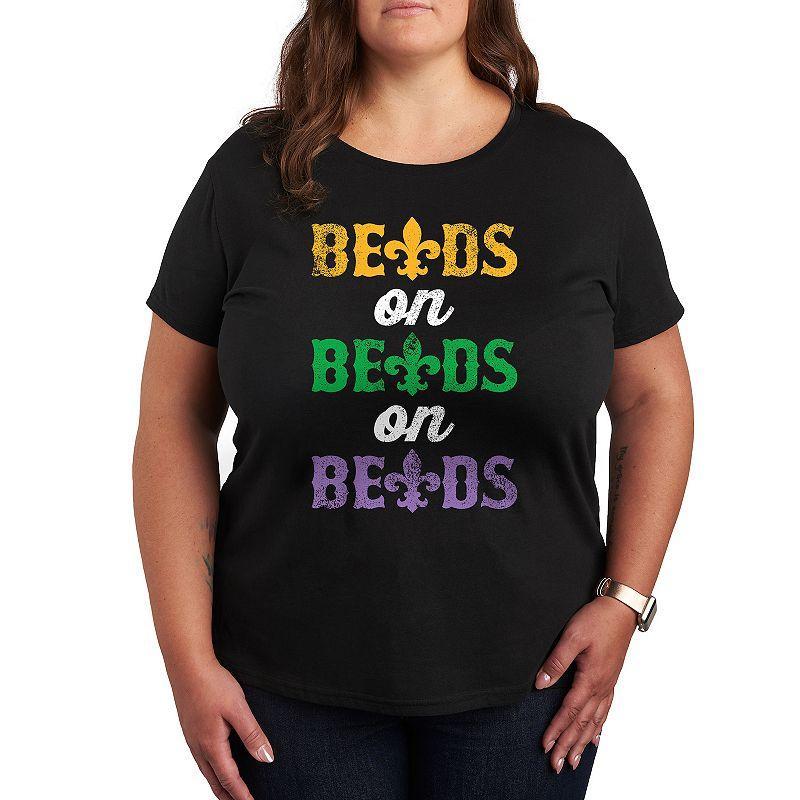 Plus Size Beads on Beads Graphic Tee, Womens Product Image