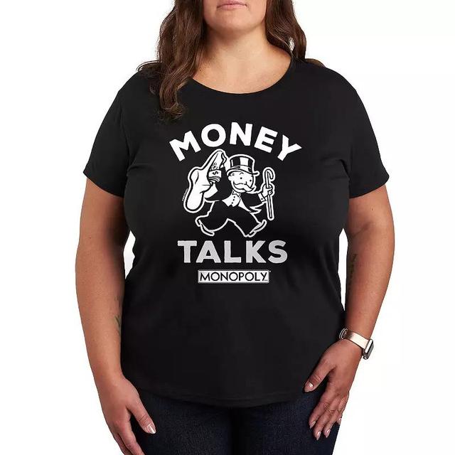 Plus Monopoly Money Talks Graphic Tee, Womens Product Image