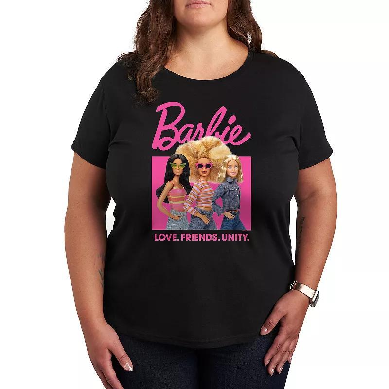 Plus Barbie Love Friends Unity Graphic Tee, Womens Product Image