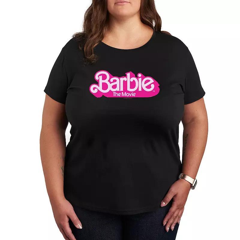 Plus Size Barbie The Movie Logo Graphic Tee, Womens Product Image