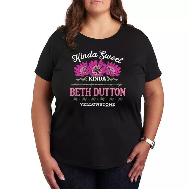 Plus Yellowstone Kinda Beth Dutton Graphic Tee, Girls Product Image