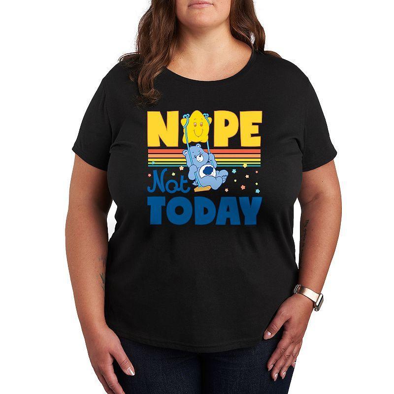 Plus Care Bears Nope Not Today Graphic Tee, Womens Product Image