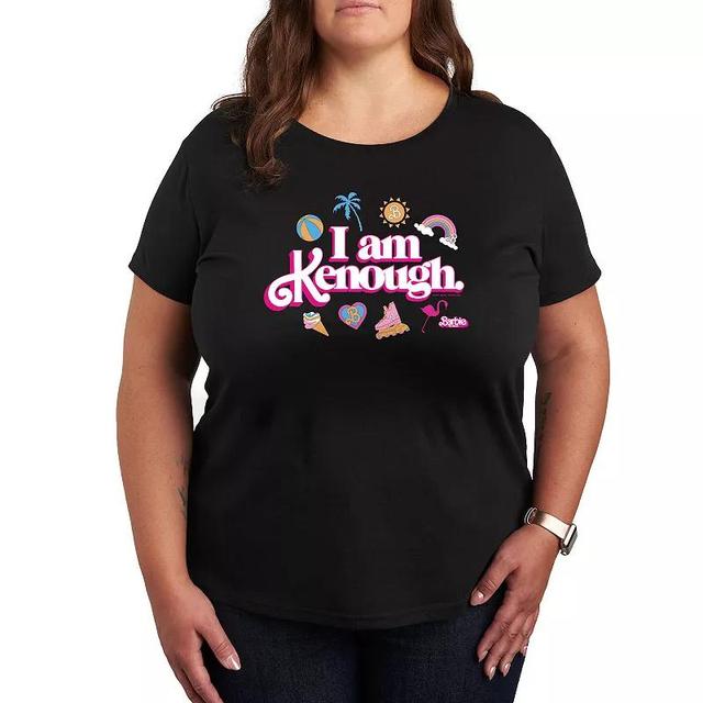 Plus Size Barbie The Movie Kenough Icons Graphic Tee, Womens Heather Grey Product Image