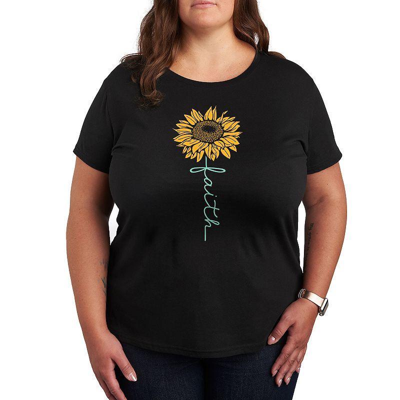 Plus Faith Sunflower Graphic Tee, Girls Product Image