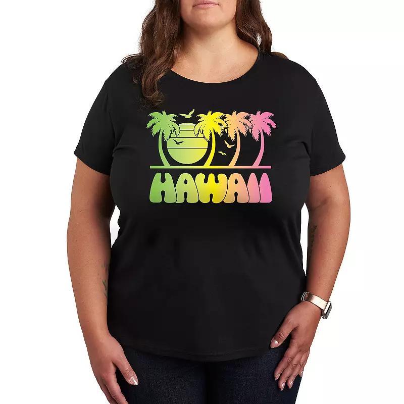 Plus Vintage Hawaii Blend Graphic Tee, Womens Product Image