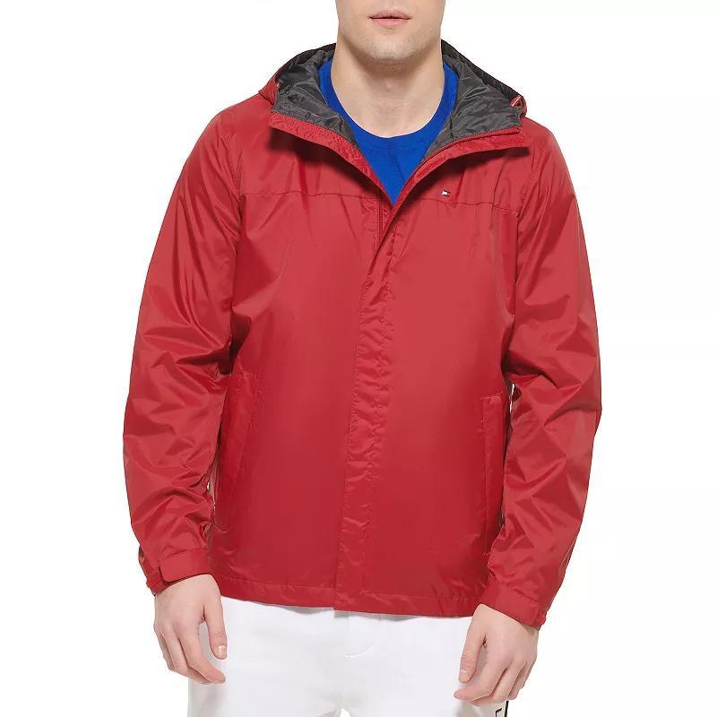 Mens Tommy Hilfiger Hooded Rain Jacket Product Image