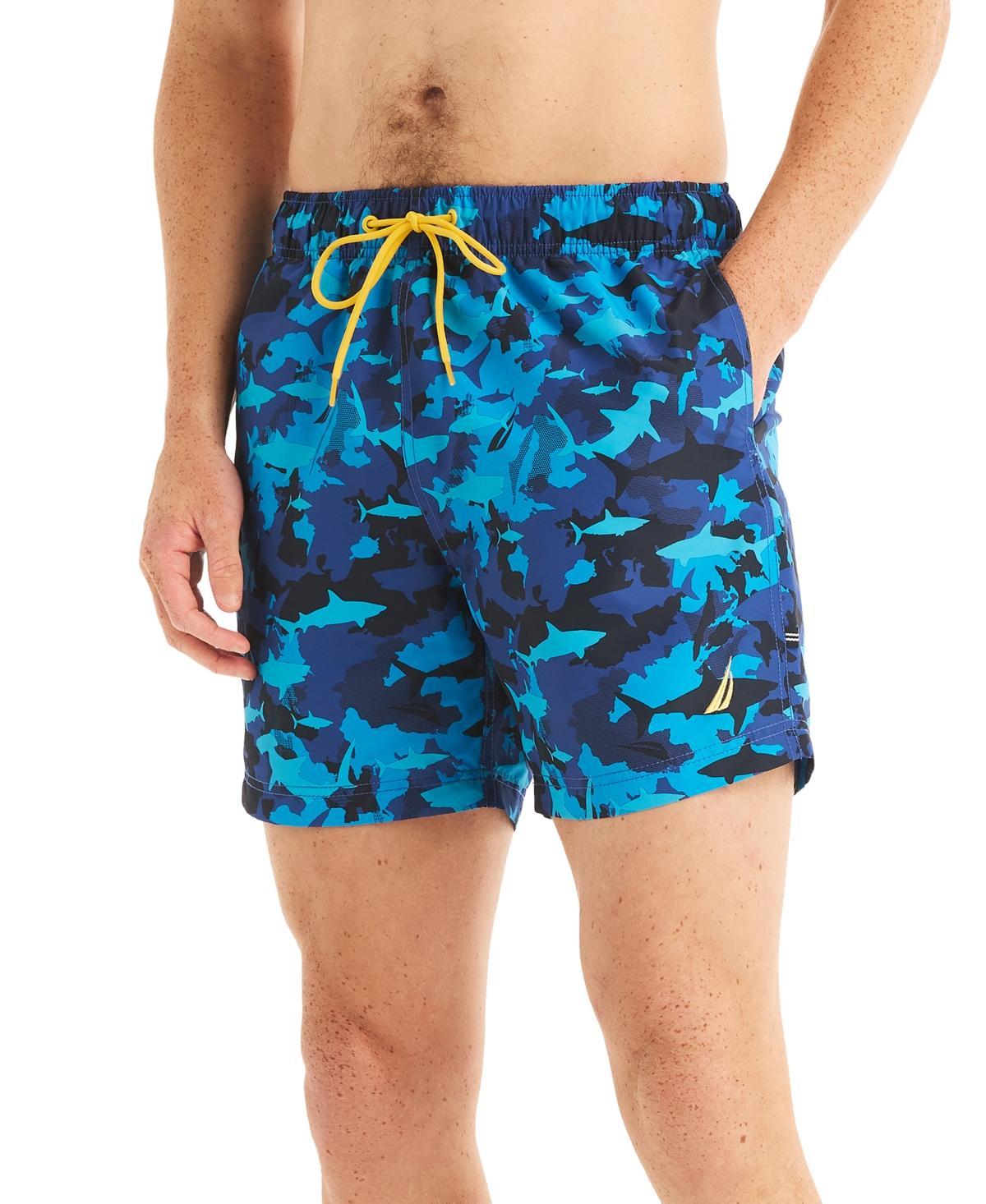 Nautica Mens Shark Week X Nautica 6 Printed Swim Trunks Product Image