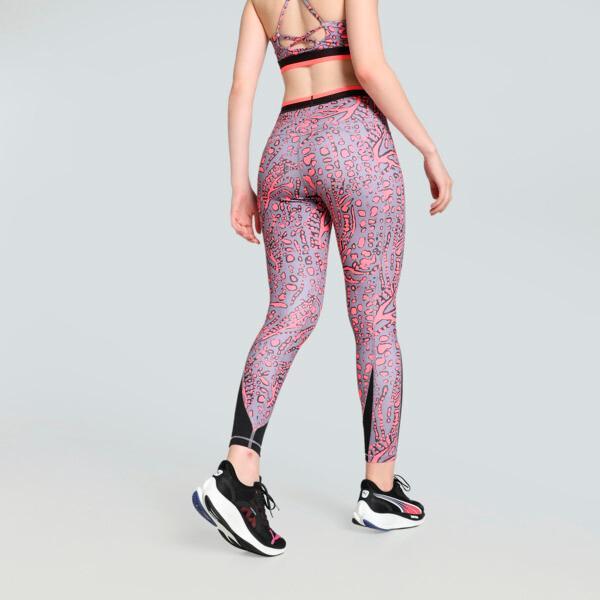 PUMA HYPERNATURAL Women's High-Waist 7/8 Tights in Sunset Glow/Aop Product Image