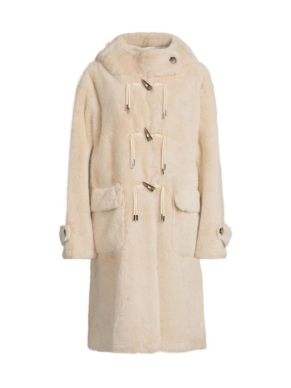 Womens Ariel Faux Fur Hooded Coat Product Image