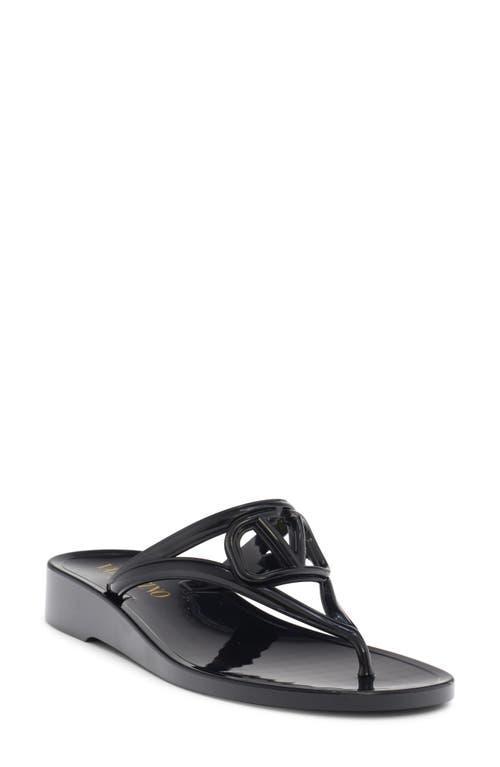 Valentino Garavani VLOGO Jelly Wedge Flip Flop Product Image