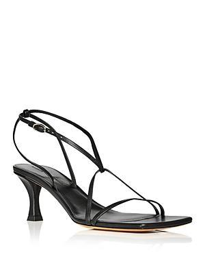 Proenza Schouler Womens Square Toe Strappy Kitten Heel Sandals Product Image
