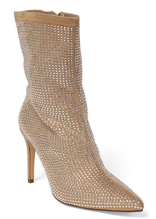 Rhinestone Heeled Booties product image