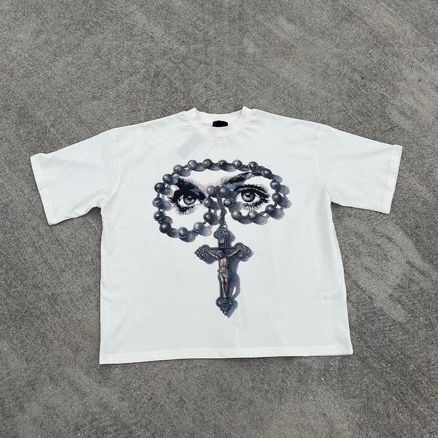 Sopula Vintage Saint Eye Graphic Cotton T-Shirt Product Image