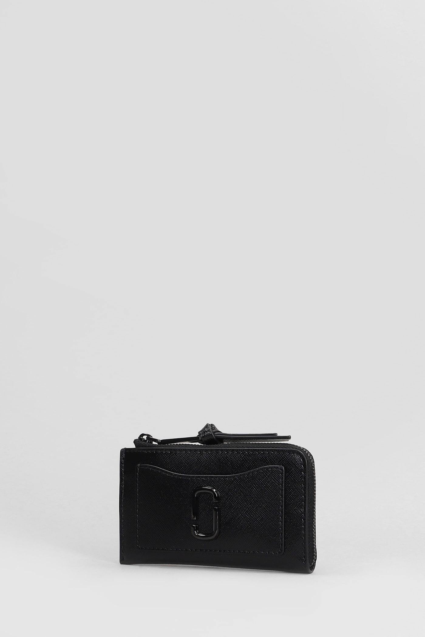 The Top Zip Multi Wallet In Black Product Image