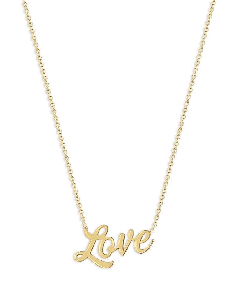 Womens Tender Tokens 14K Yellow Gold Love Pendant Necklace Product Image