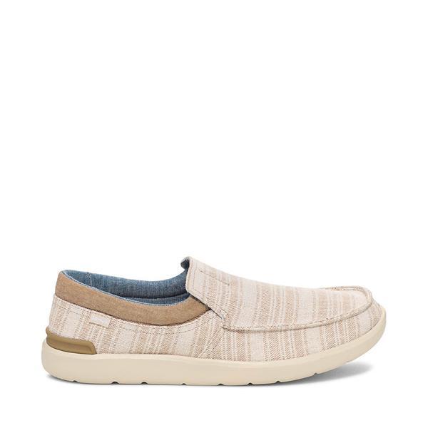 Sanuk Hangout Lite Stripe (Oat Stripe) Men's Shoes Product Image