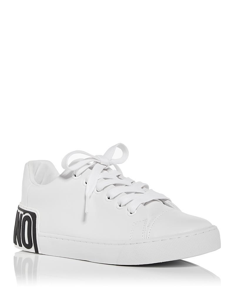 Moschino Womens Leather Sneakers Product Image