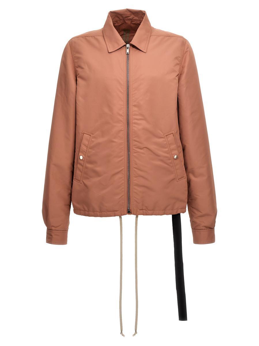 RICK OWENS DRKSHDW Zip Up Padded Jacket In Pink Product Image