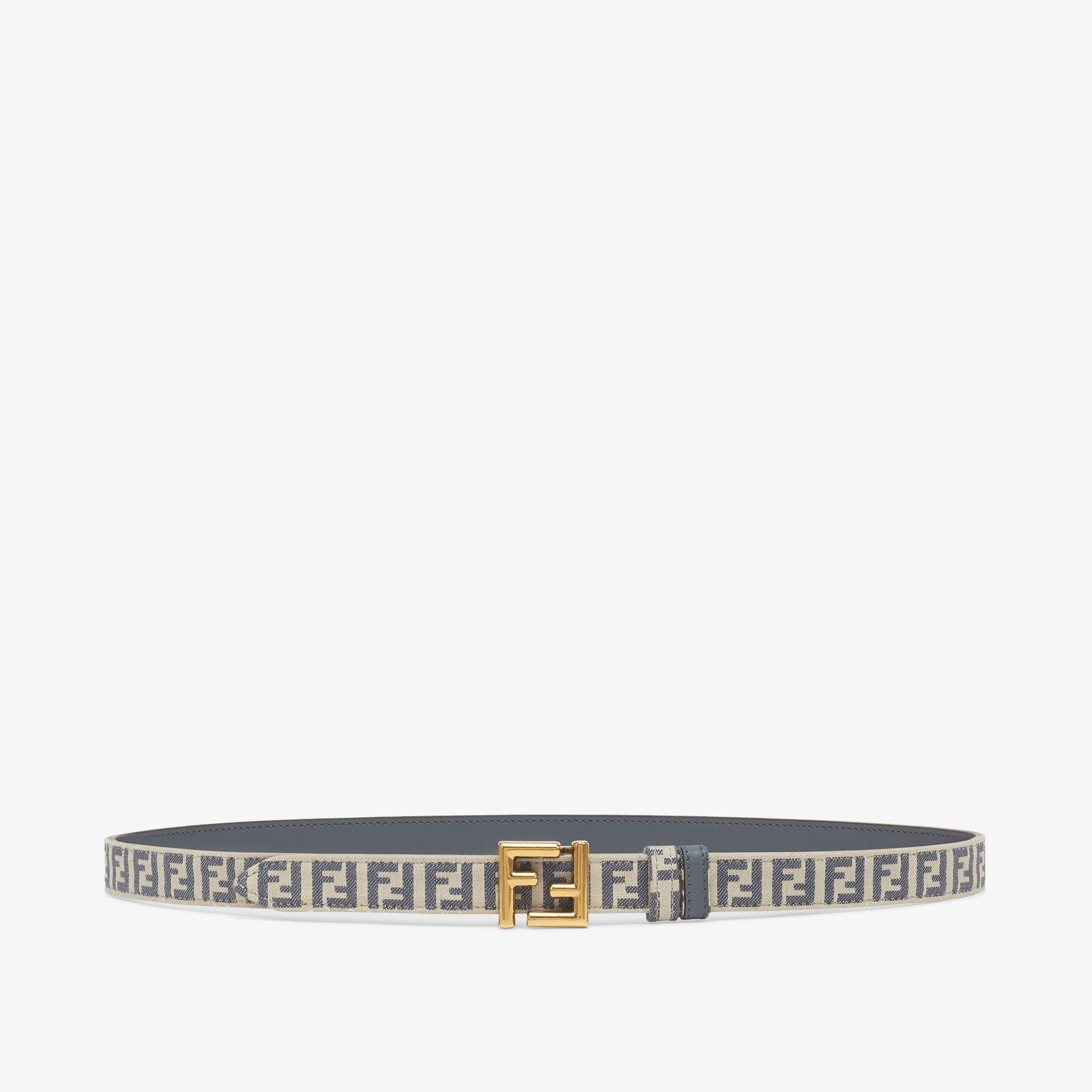 FF BeltBlue leather reversible belt Product Image