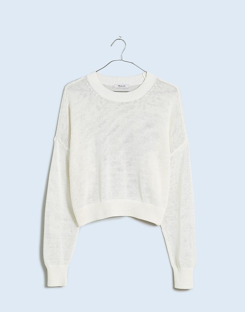 Loose-Knit Crewneck Sweater Female product image