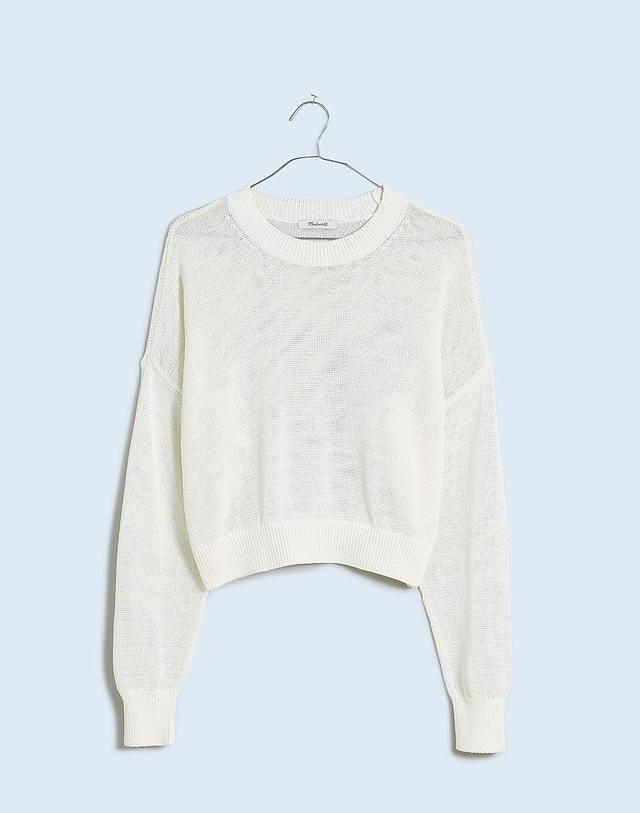 Loose-Knit Crewneck Sweater Female Product Image