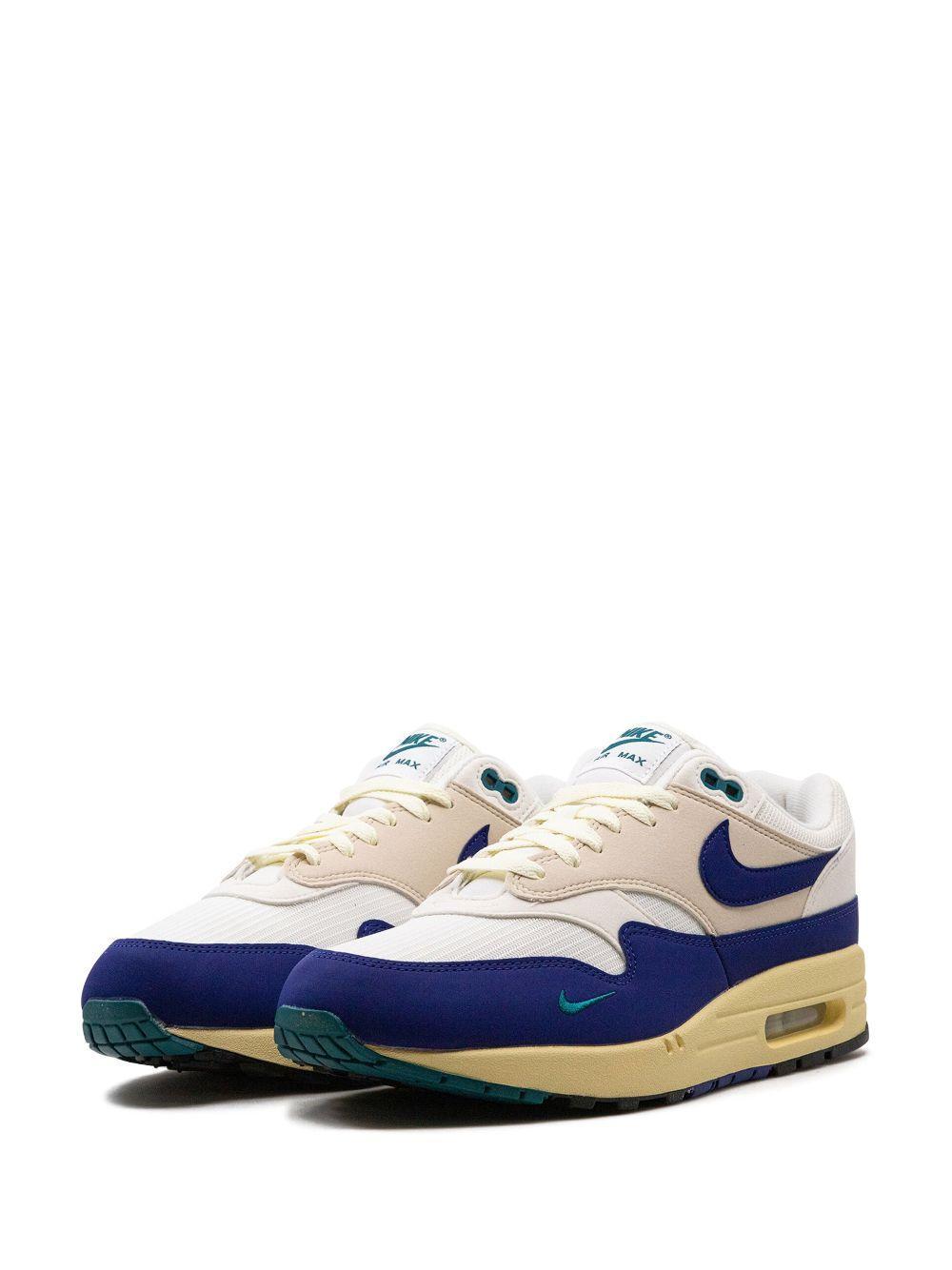 Air Max 1 "athletic Department Deep Royal Blue" Sneakers In White Product Image