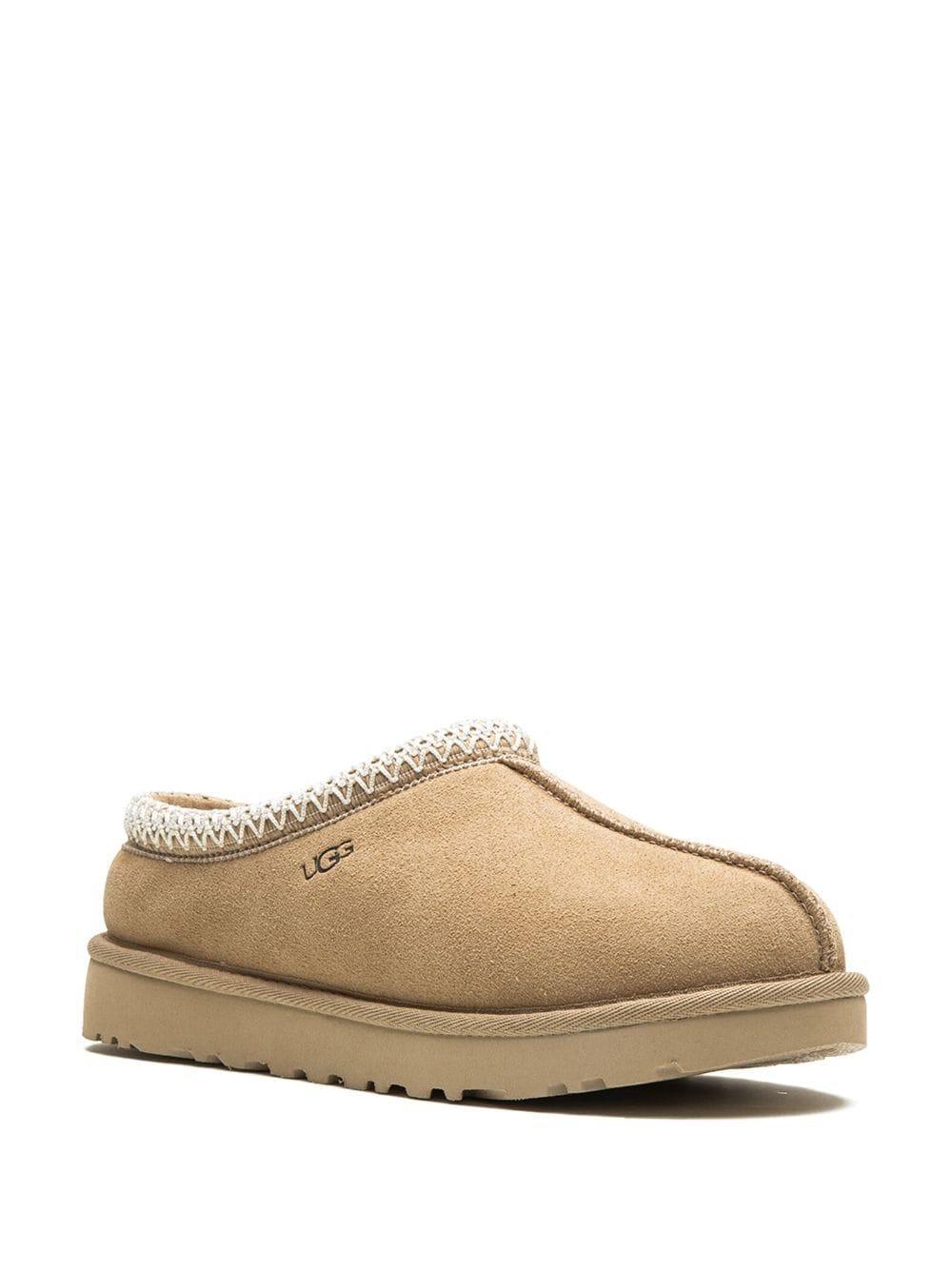 "W Tasmen Beige" suede slippers Product Image