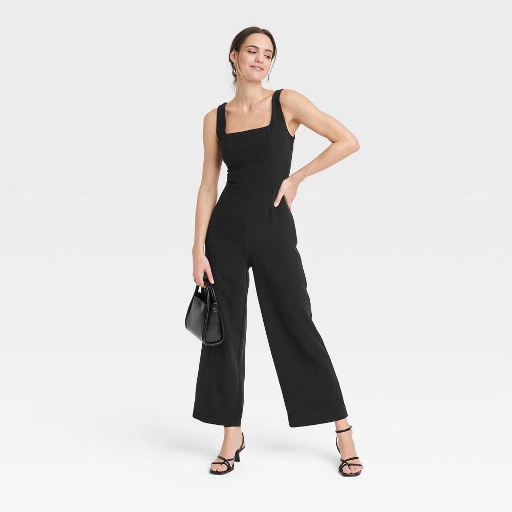 Women's Maxi Jumpsuit - A New Day™ Black XS Product Image