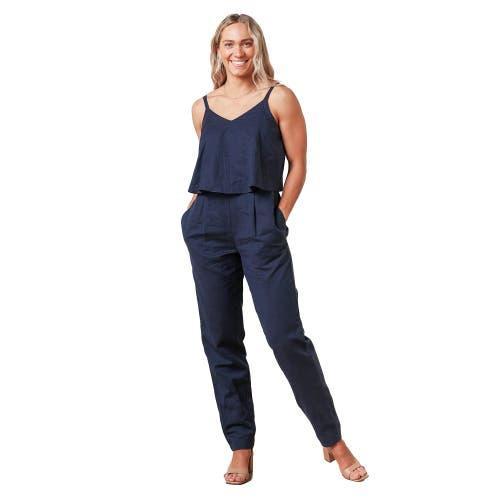 Hope & Henry Womens Sleeveless Faux Top Jumpsuit Product Image