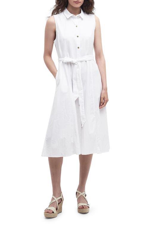 Barbour Reil Sleeveless Stretch Cotton Shirtdress Product Image