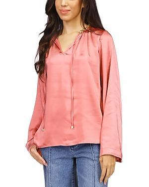 Michael Kors Bell Sleeve Chain Neck Top Product Image