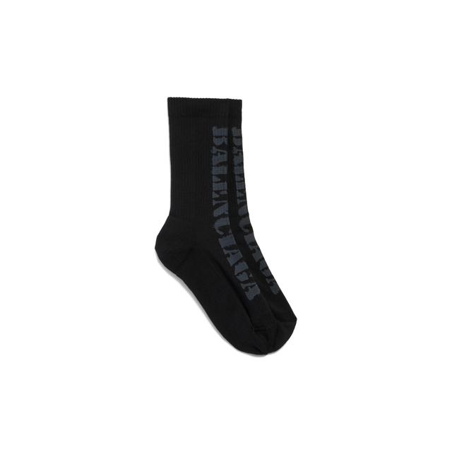 Stencil Type Socks in Black/grey Product Image