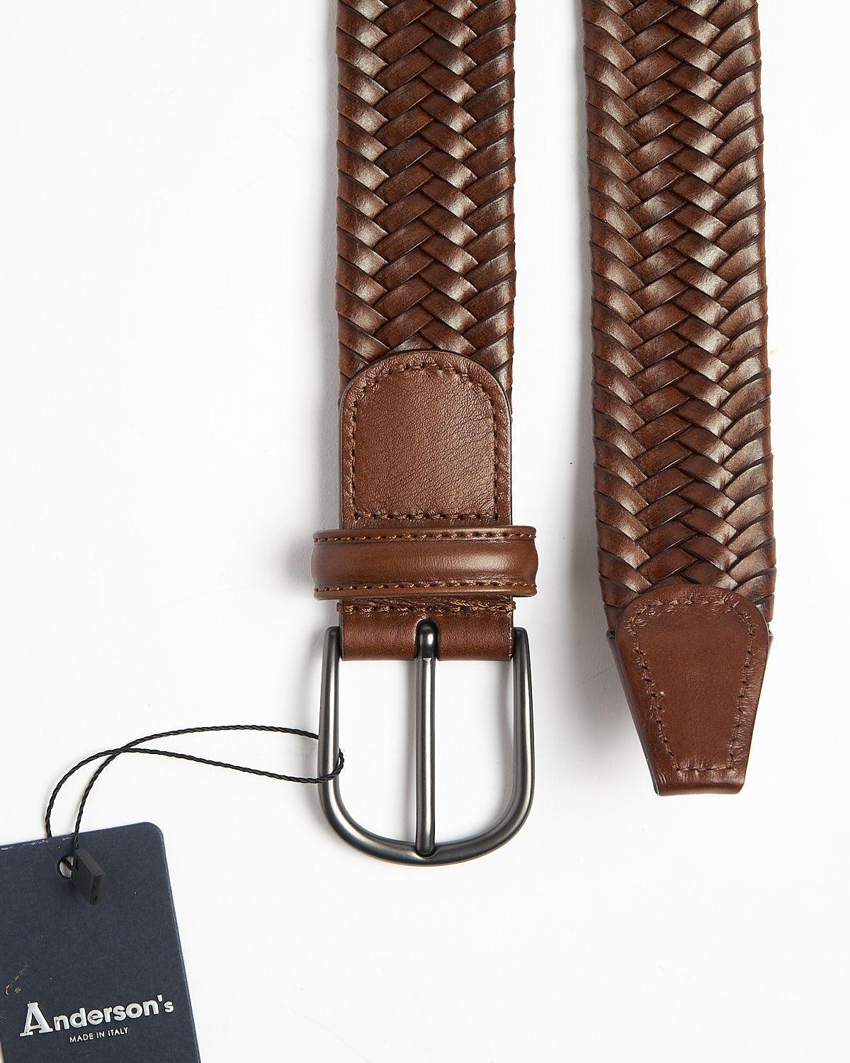 Anderson's Stretch Leather Braided Belt Product Image