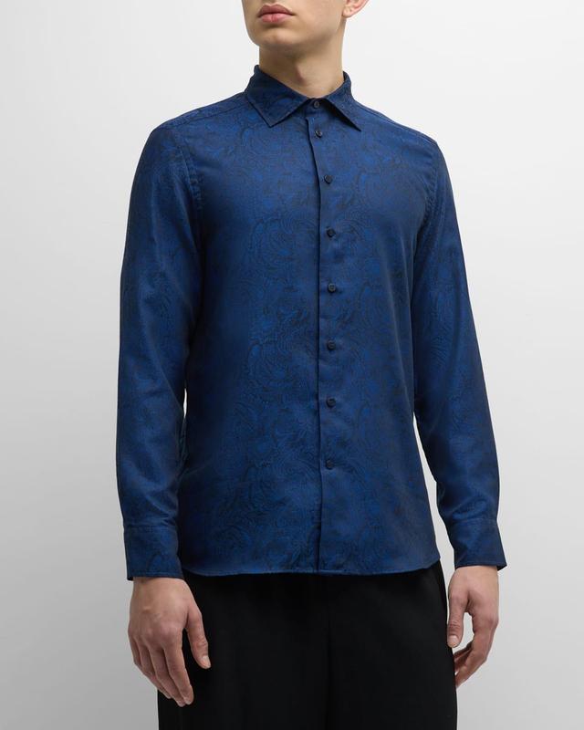 Mens Tonal Jacquard Evening Shirt Product Image